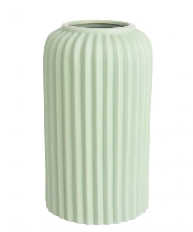 BIZZOTTO zelená porcelánová váza ARTEMIDE 11x20 cm
