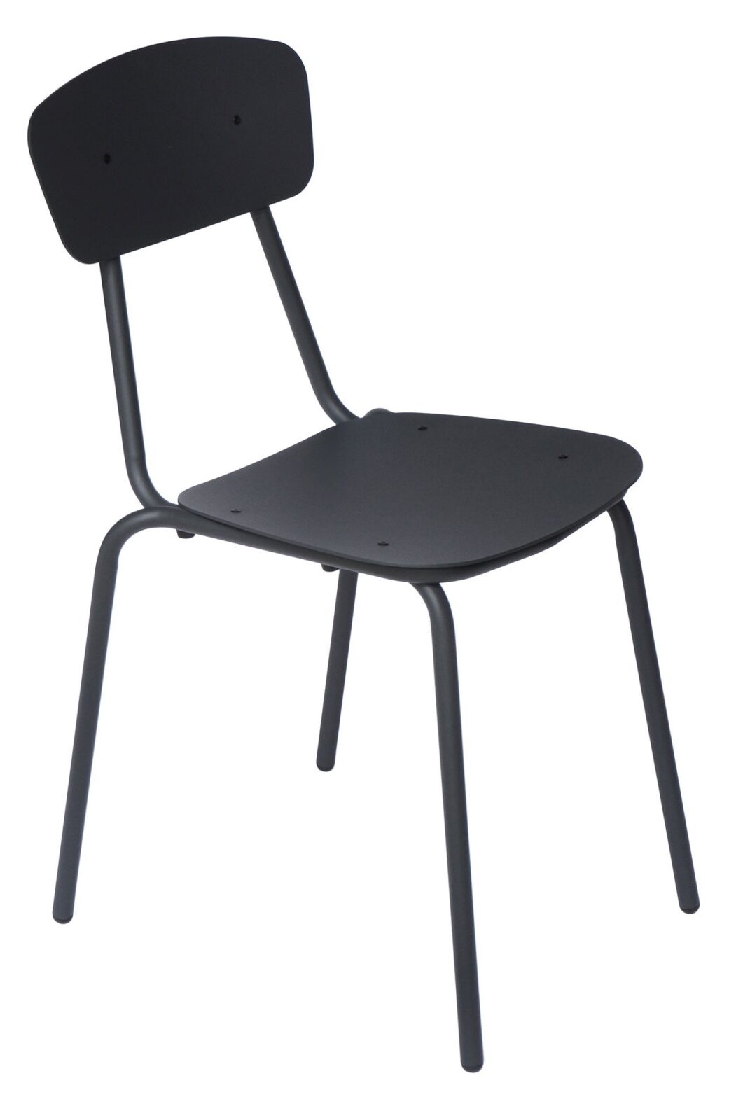 Černá kovová zahradní židle MARA