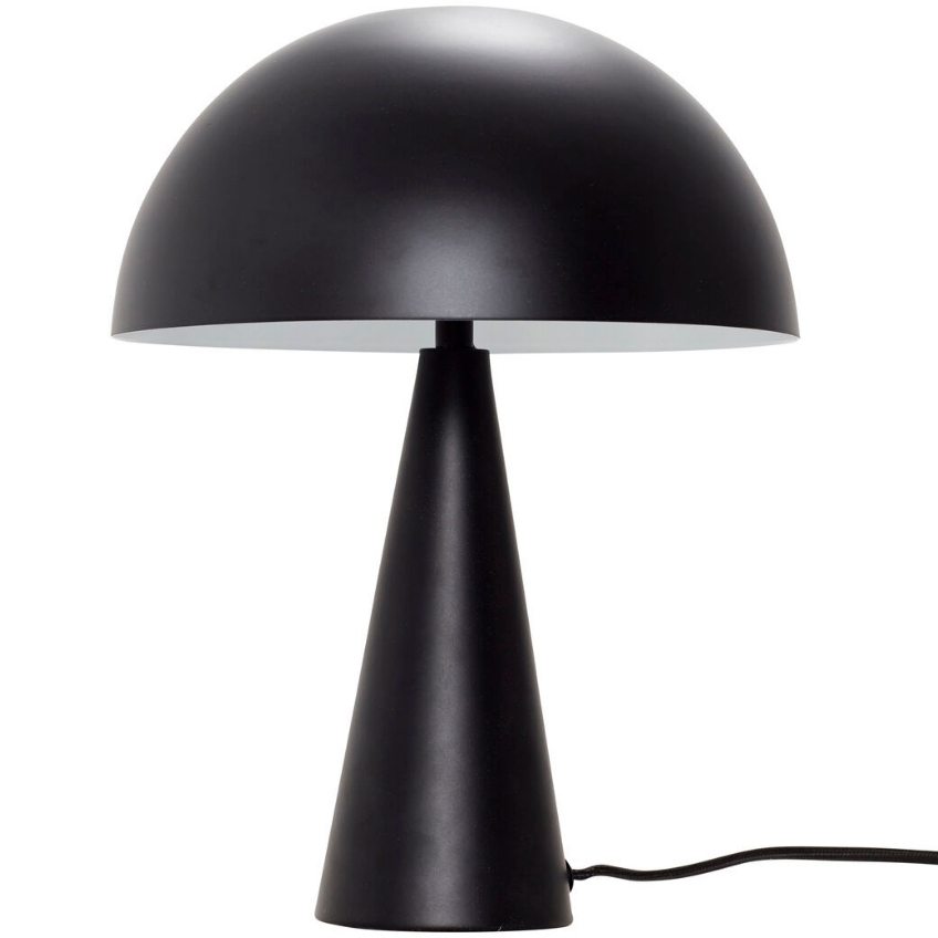Černá kovová stolní lampa Hübsch