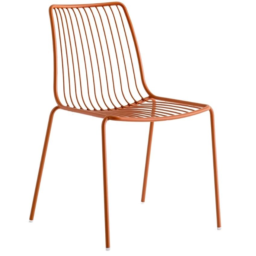 Pedrali Hnědá kovová zahradní židle