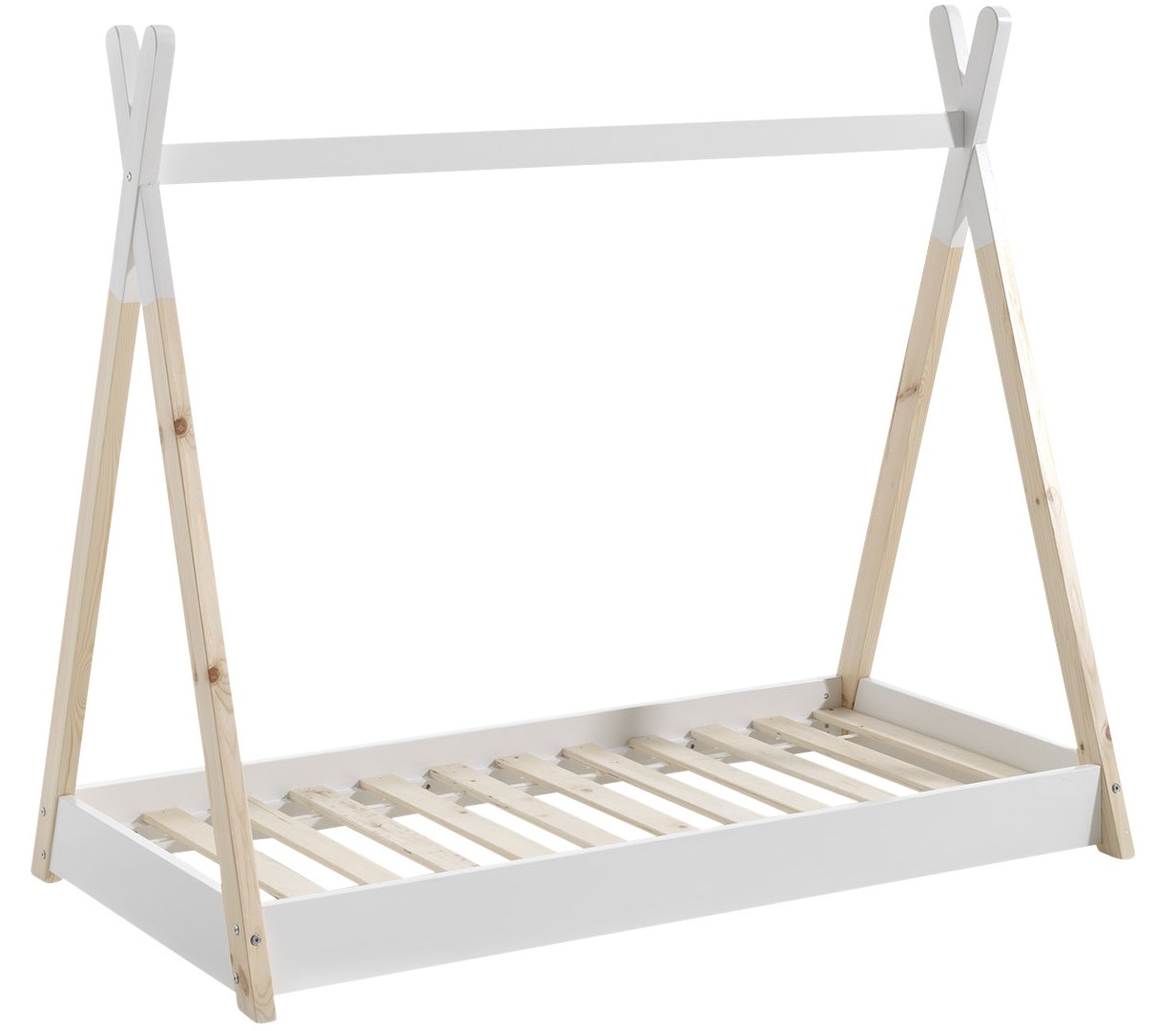 Bílá dětská dřevěná postel Vipack