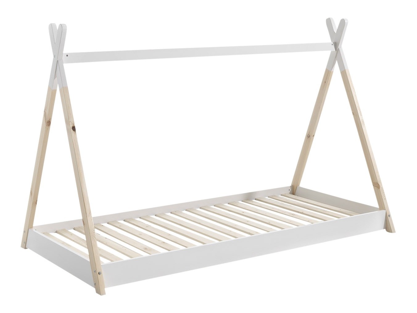 Bílá dětská dřevěná postel Vipack