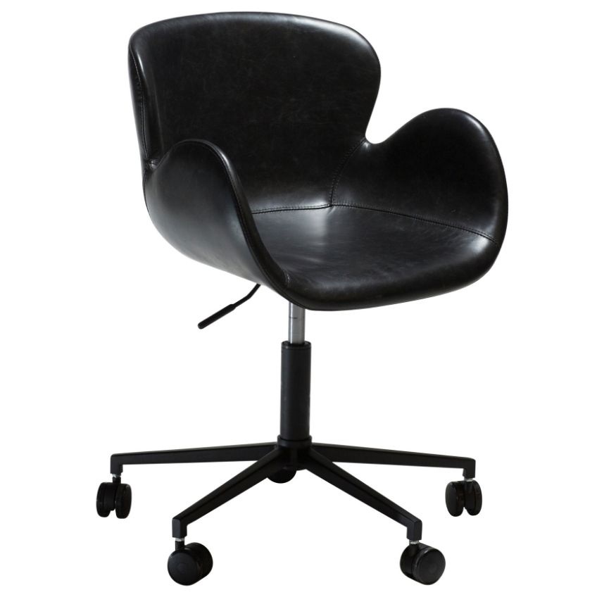 ​​​​​Dan-Form Černá koženková konferenční židle