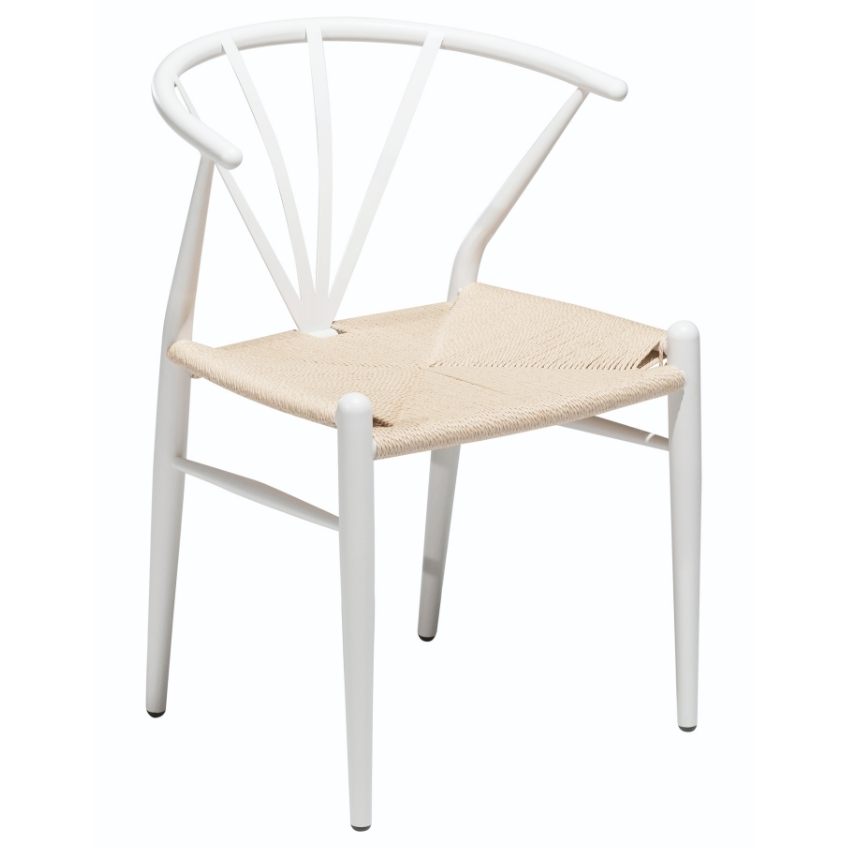 ​​​​​Dan-Form Bílá kovová jídelní židle