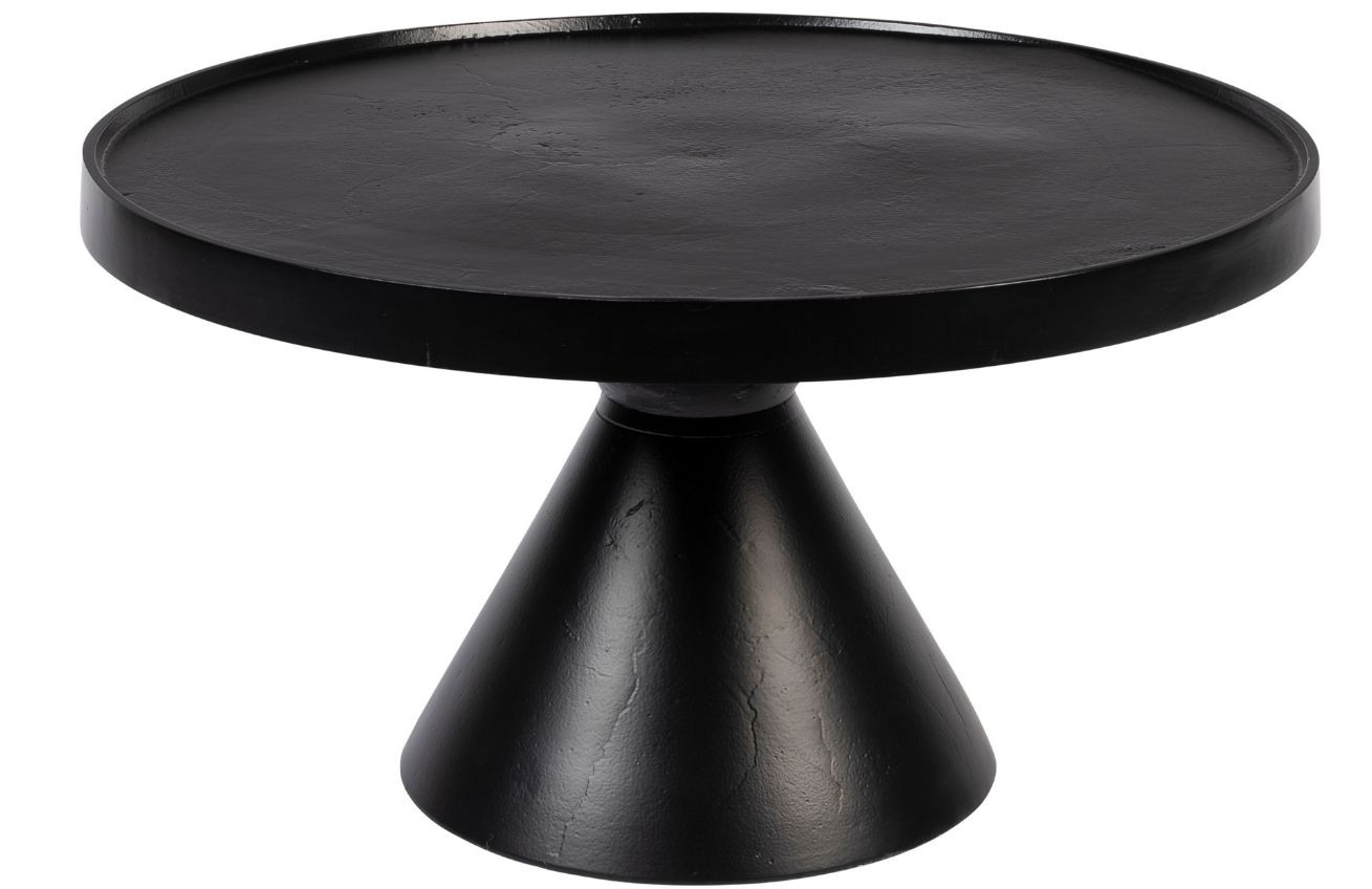 Černý kovový konferenční stolek ZUIVER