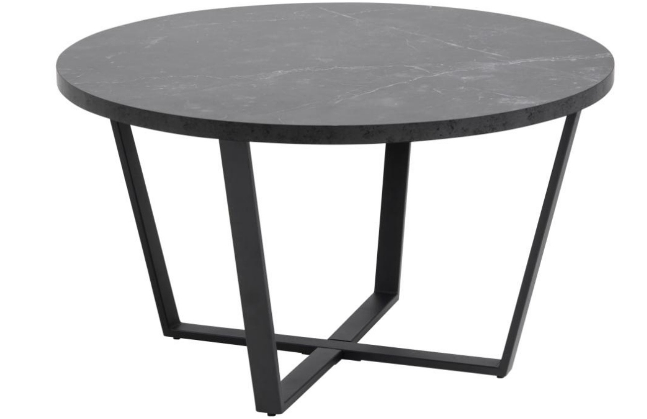 Scandi Černý mramorový konferenční stolek