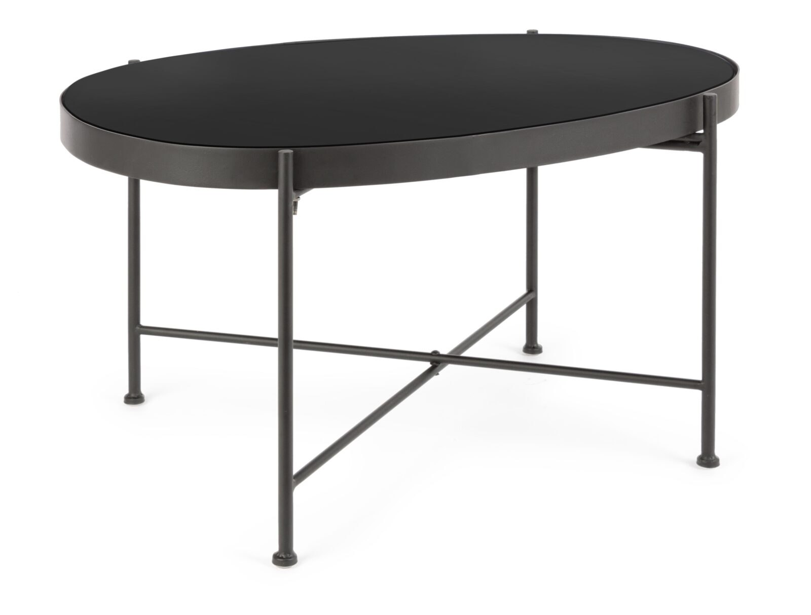 BIZZOTTO konferenční stolek RASHIDA tmavý 46x70 cm