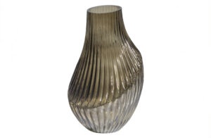 BePureHome Skleněná váza TOOT 25x15 cm tmavá