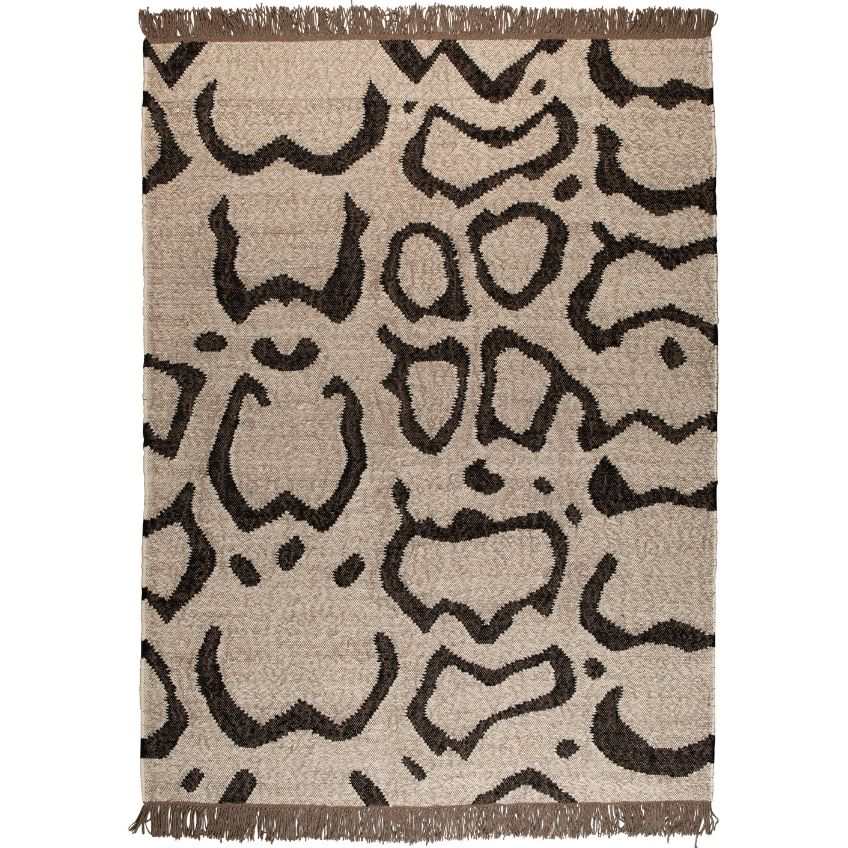 Béžový ručně tkaný vlněný koberec DUTCHBONE AYAAN 170