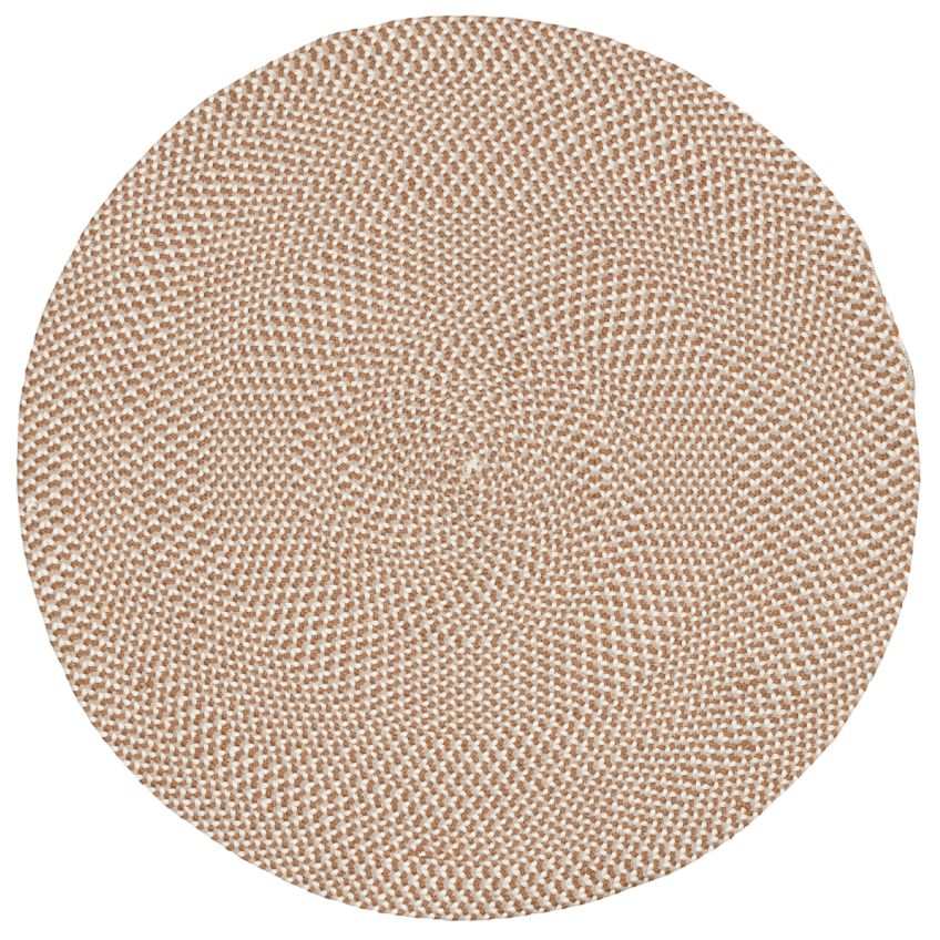 Béžový látkový koberec Kave Home Rodhe ⌀ 100