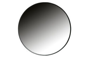 WOOOD Zrcadlo DOUTZEN černé ø50 cm