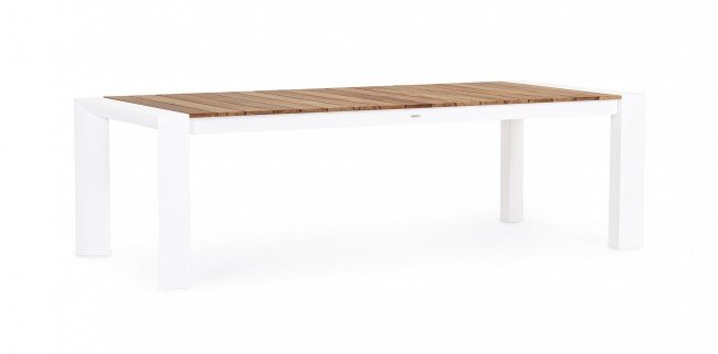BIZZOTTO rozkládací zahradní stůl CAMERON 253/319/384x100 cm bílý