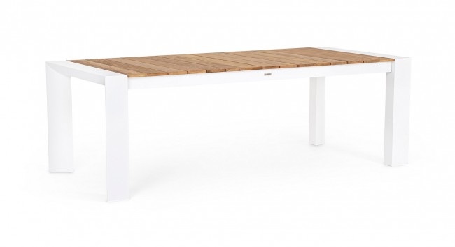 BIZZOTTO rozkládací zahradní stůl CAMERON 228/294x100 cm bílý