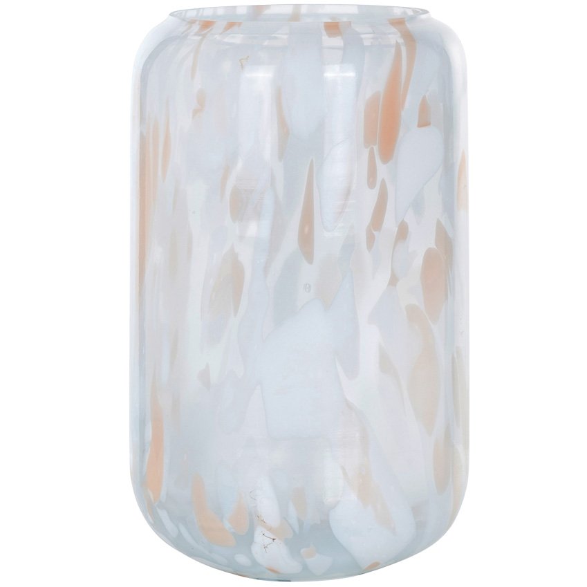 Bílá skleněná váza Richmond Charlot