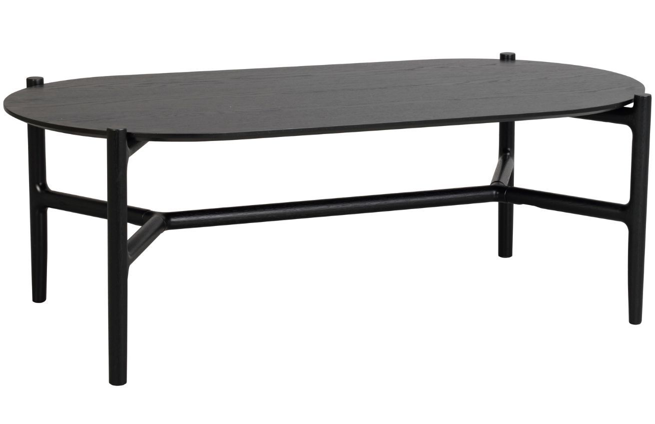 Černý dubový konferenční stolek ROWICO HOLTON 55