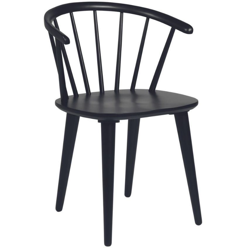 Černá dřevěná jídelní židle ROWICO