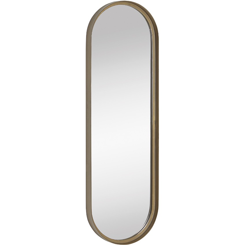 Zlaté kovové závěsné zrcadlo Kave Home Tiare