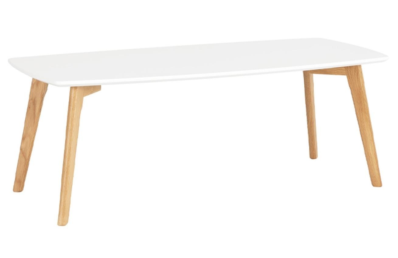 Bílý lakovaný konferenční stolek Somcasa Marco