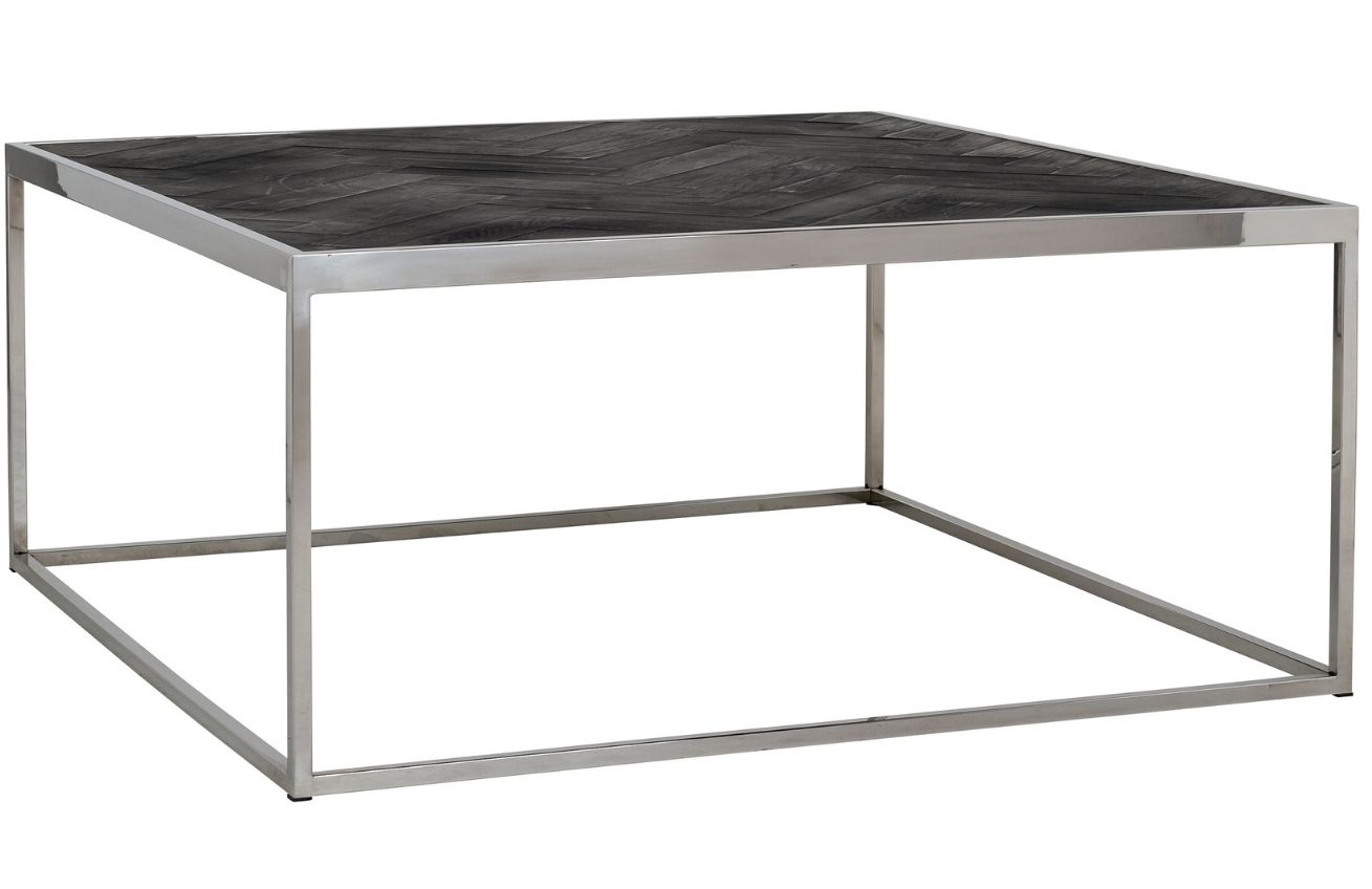 Černo stříbrný dubový konferenční stolek Richmond Blackbone