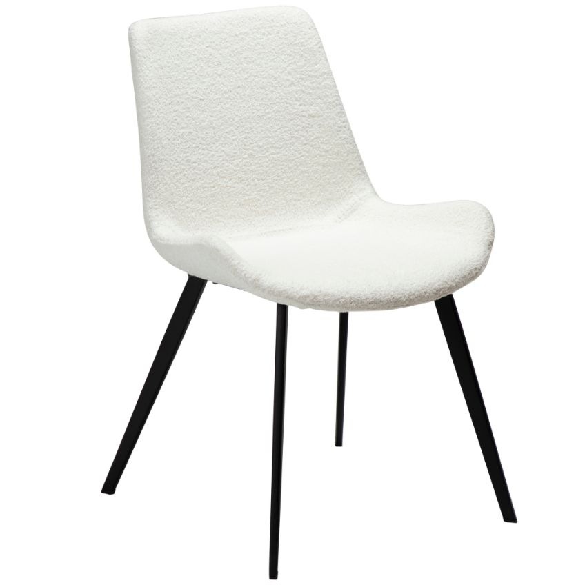 ​​​​​Dan-Form Bílá látková jídelní židle