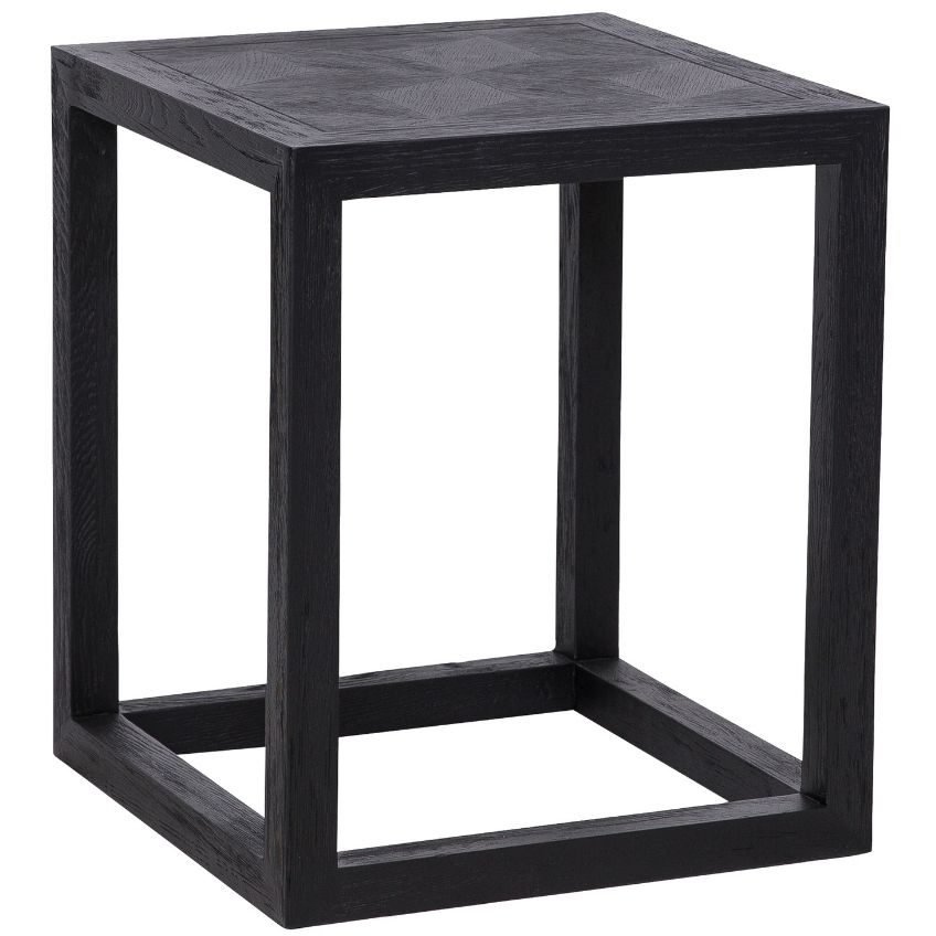 Černý dubový odkládací stolek Richmond Blax