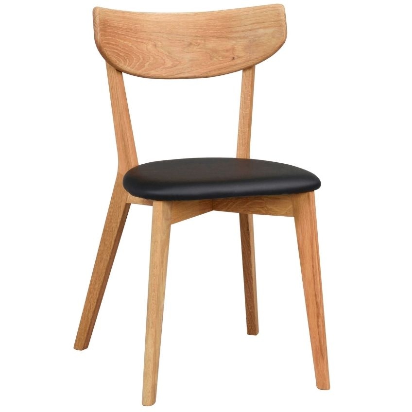 Dubová jídelní židle ROWICO AMI s koženkovým