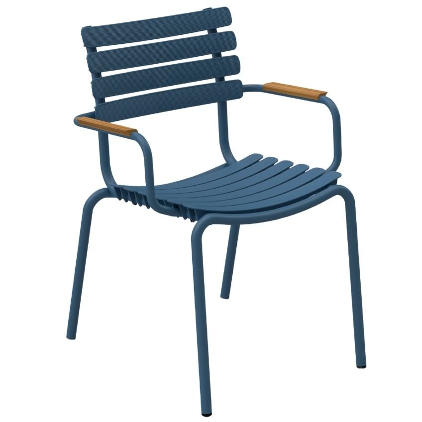Modrá plastová zahradní židle HOUE ReClips