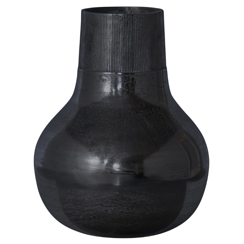 Hoorns Černá kovová váza