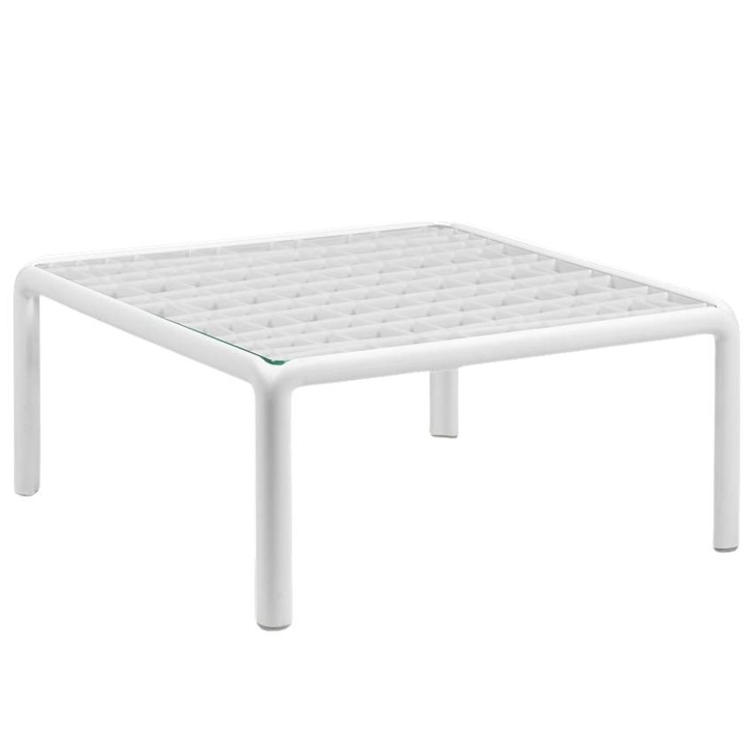 Nardi Bílý plastový zahradní konferenční stolek Komodo Tavolino