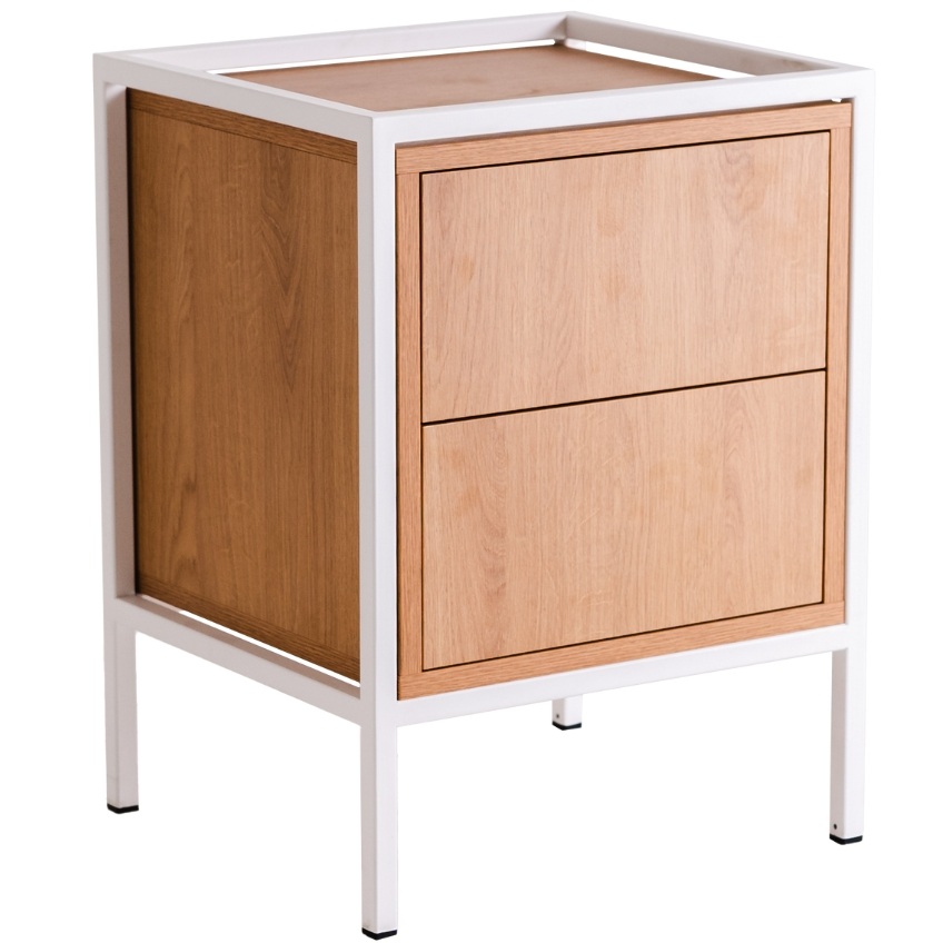 Nordic Design Noční stolek Skipo se zásuvkami 60 x 45