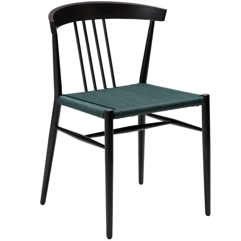 ​​​​​Dan-Form Zelená kovová jídelní židle DAN-FORM