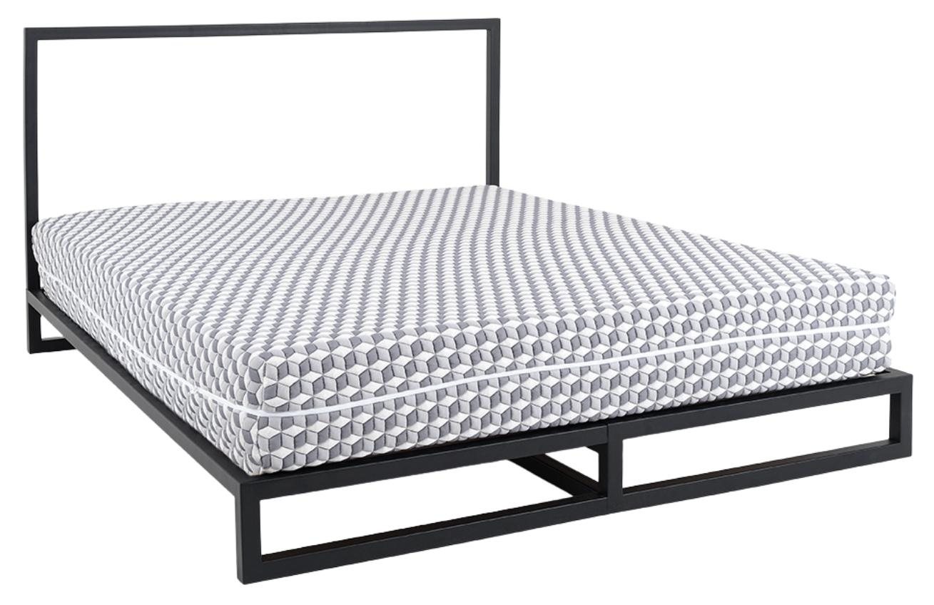 Nordic Design Černá kovová dvoulůžková postel Agiama