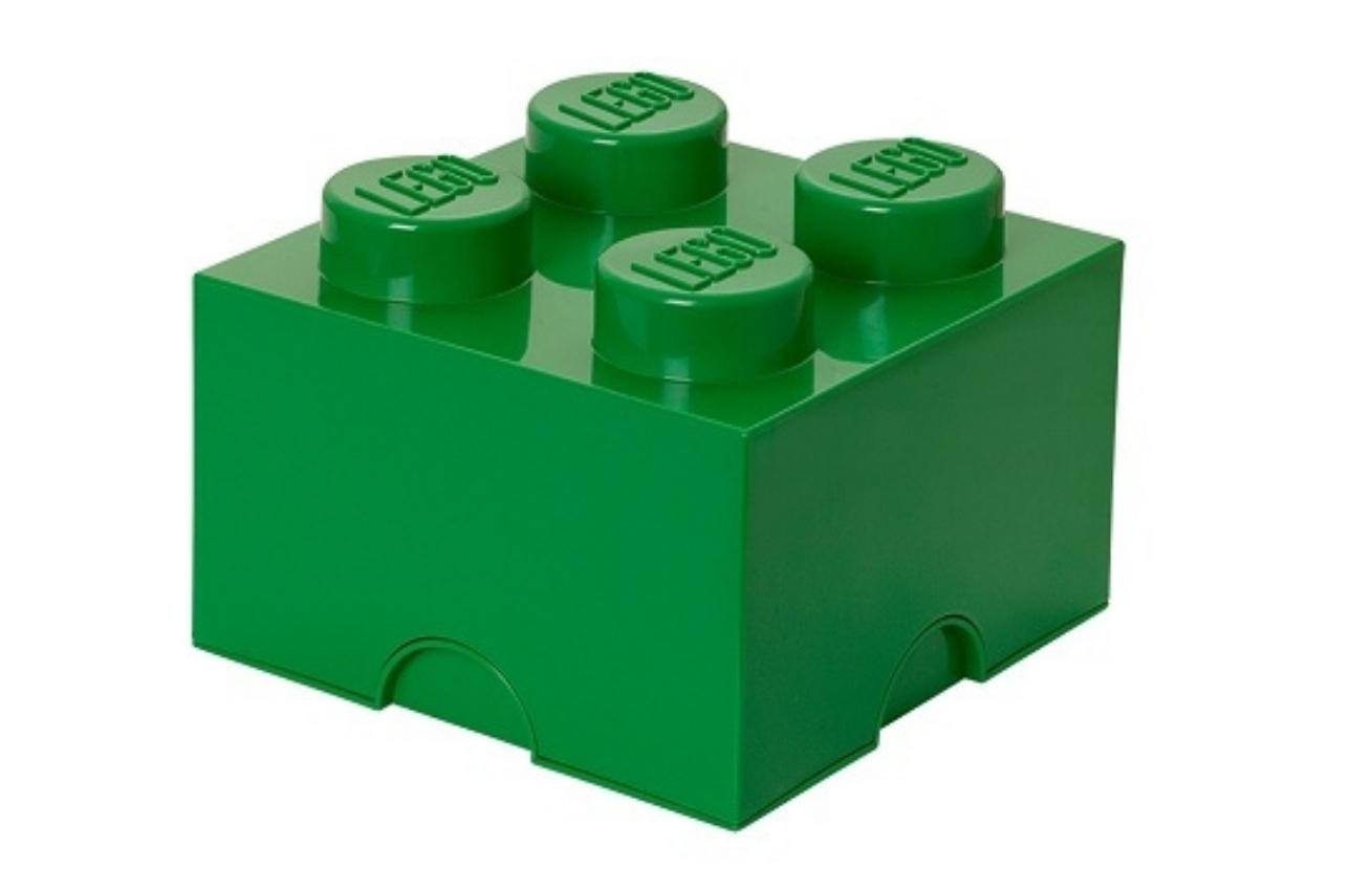 Tmavě zelený úložný box LEGO® Smart