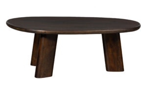 BePureHome Organický konferenční stolek ROUNDLY hnědý