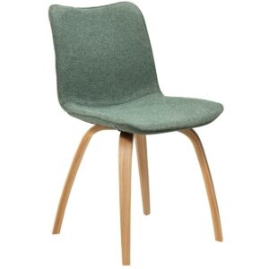 ​​​​​Dan-Form Zelená látková jídelní židle DAN-FORM