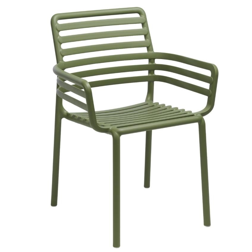 Zelená plastová zahradní židle Nardi