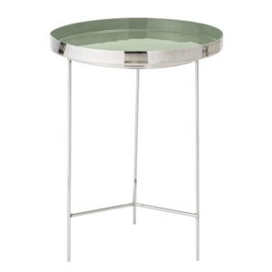 BLOOMINGVILLE Odkládací stolek SOLA ø40 cm stříbrný