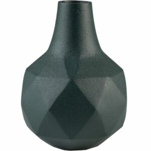 Tmavě zelená kovová váza ZUIVER