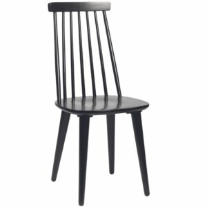 Černá dřevěná jídelní židle
