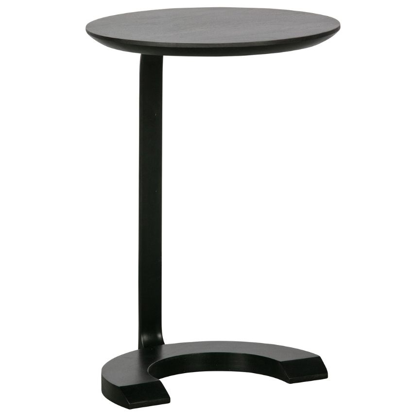 Hoorns Černý mangový odkládací stolek