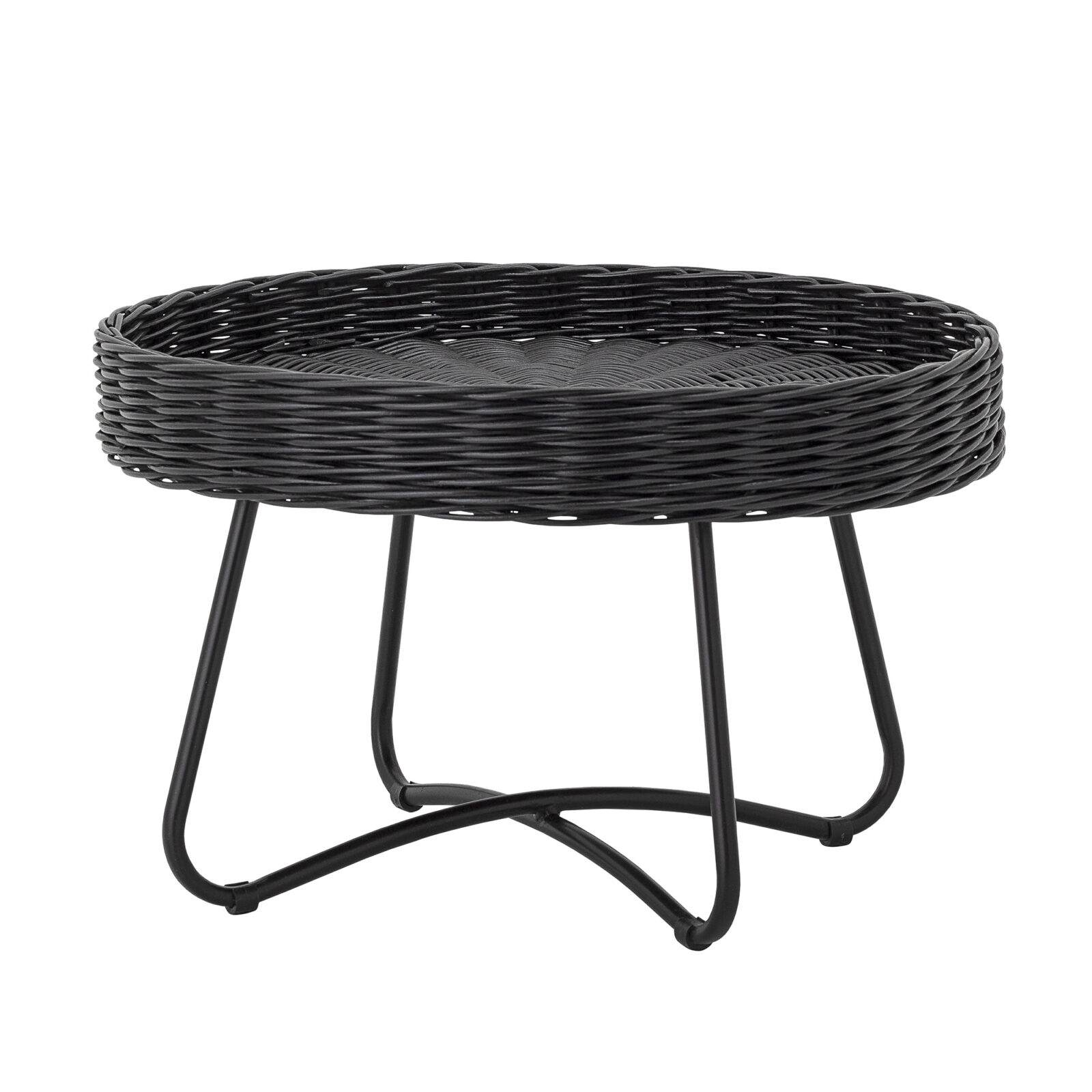 BLOOMINGVILLE Konferenční stolek HATTIE černý ø60 cm