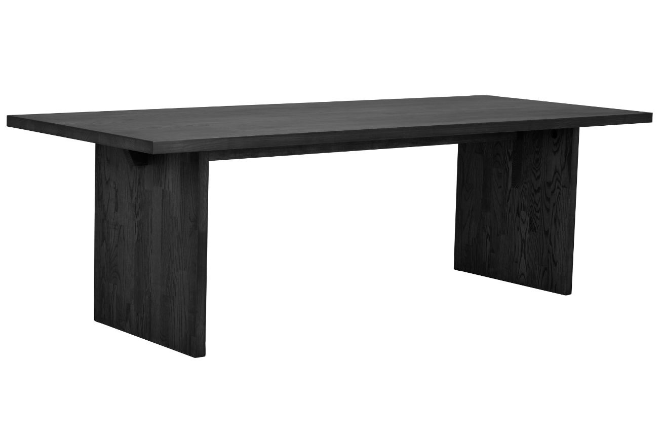 Černý dřevěný jídelní stůl ROWICO EMMETT 240 x