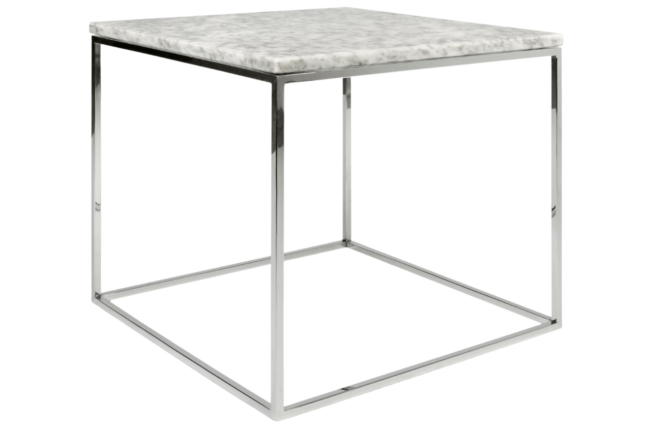 Bílý mramorový konferenční stolek TEMAHOME Gleam II. 50