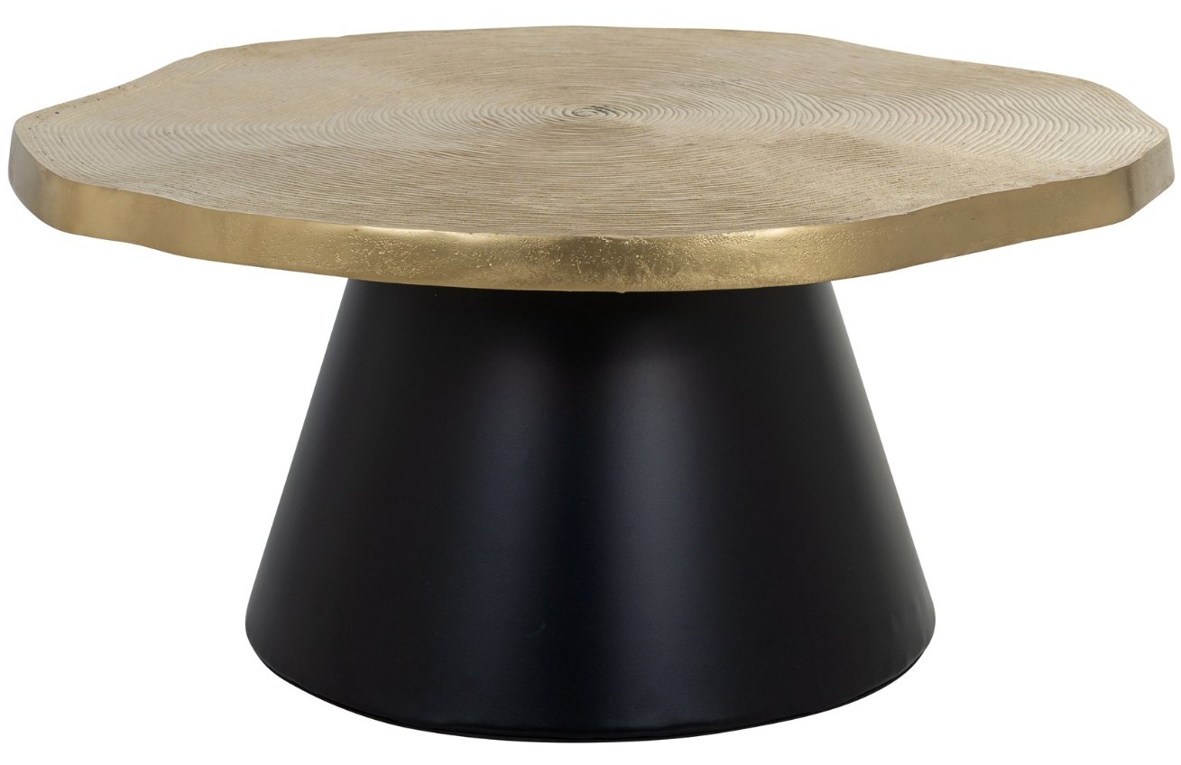 Zlato černý kovový konferenční stolek Richmond