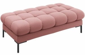 Růžová látková lavice MICADONI Mamaia 133