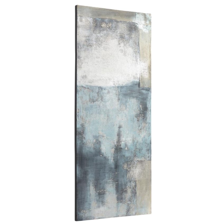 Modro šedý abstraktní obraz Kave Home Urbelina