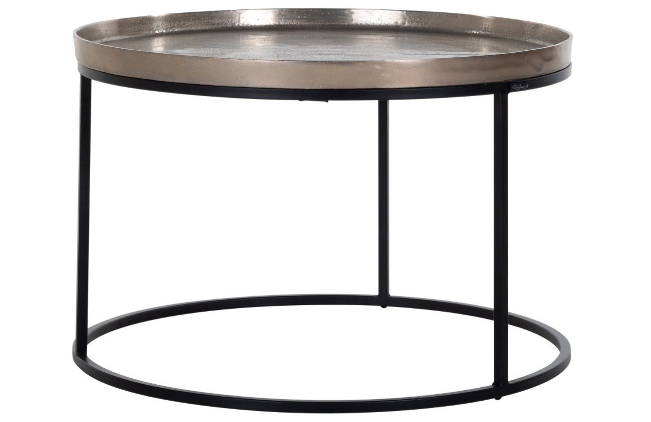 Stříbrný kovový konferenční stolek Richmond