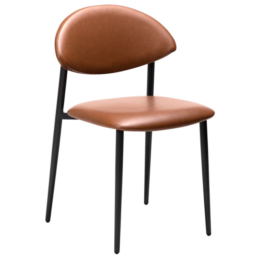 ​​​​​Dan-Form Hnědá koženková jídelní židle