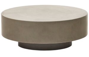 Šedý cementový konferenční stolek Kave Home