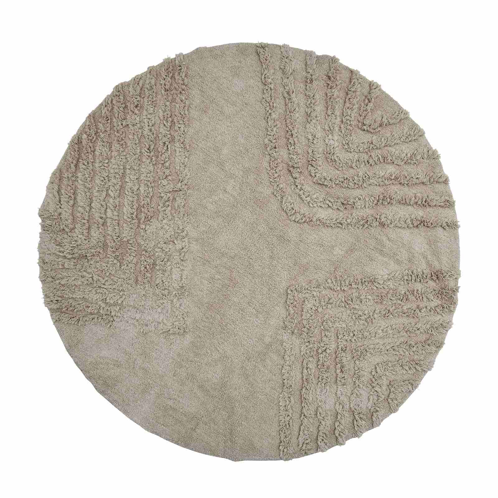 BLOOMINGVILLE Kulatý koberec CLARIE 180cm šedý